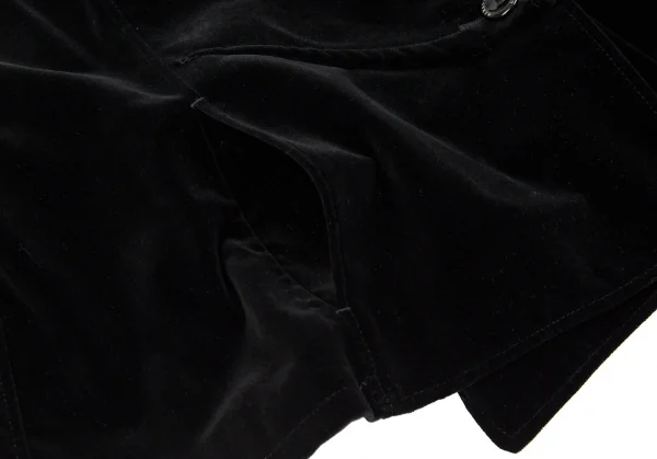 アルマーニコレツィオーニARMANI COLLEZIONI ベロアダーツデザインジャケット 黒40 K-86521_009