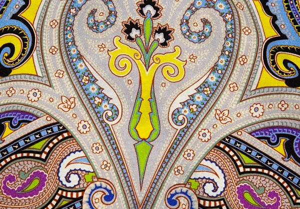 エトロETRO カラフルペイズリーVネックTシャツ マルチ38 K-86565_011