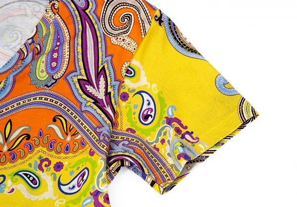 エトロETRO カラフルペイズリーVネックTシャツ マルチ38 K-86565_005