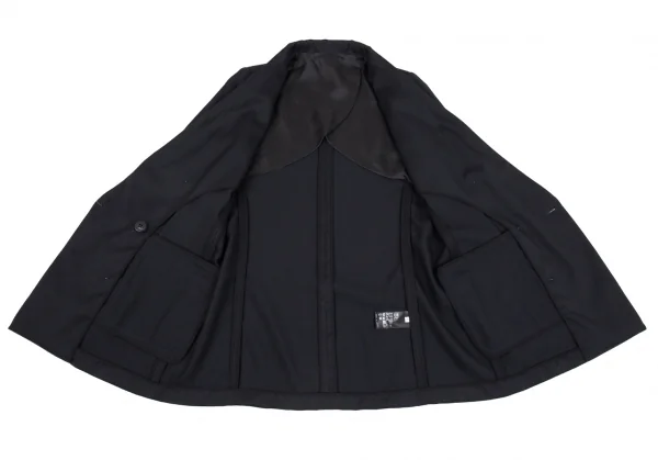 エーピーストゥディオAP STUDIO ピークドラペルダブルウールジャケット 紺38 K-86586_010