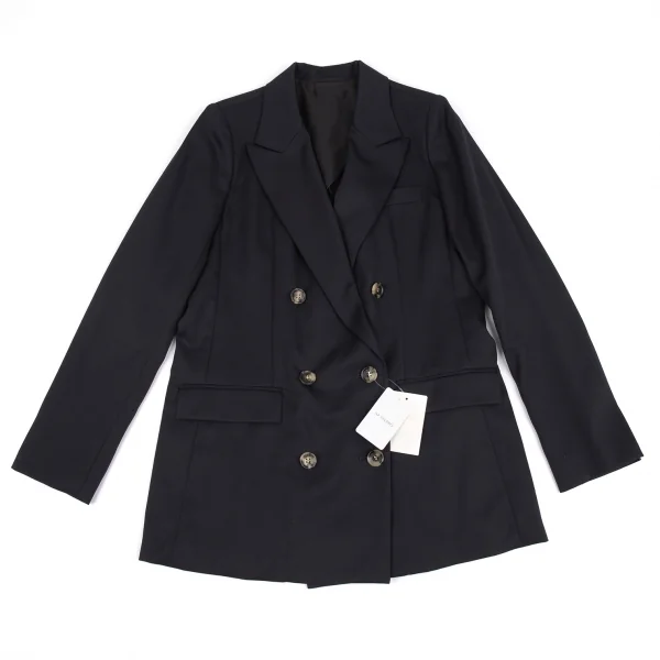 エーピーストゥディオAP STUDIO ピークドラペルダブルウールジャケット 紺38 K-86586_002
