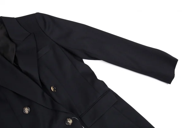 エーピーストゥディオAP STUDIO ピークドラペルダブルウールジャケット 紺38 K-86586_005