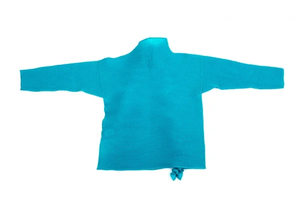 イッセイミヤケISSEY MIYAKE フリル装飾ボックスプリーツカットソー ターコイズ2 K-86608_010