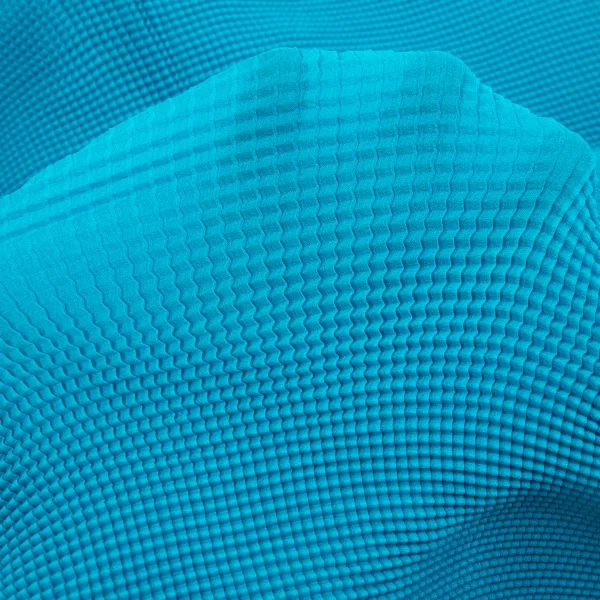 イッセイミヤケISSEY MIYAKE フリル装飾ボックスプリーツカットソー ターコイズ2 K-86608_011