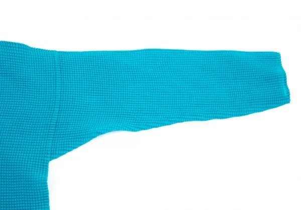 イッセイミヤケISSEY MIYAKE フリル装飾ボックスプリーツカットソー ターコイズ2 K-86608_006
