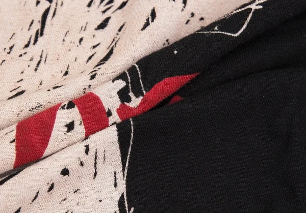 Yohji Yamamoto POUR HOMME Bleach print T Shirt K-86648_011