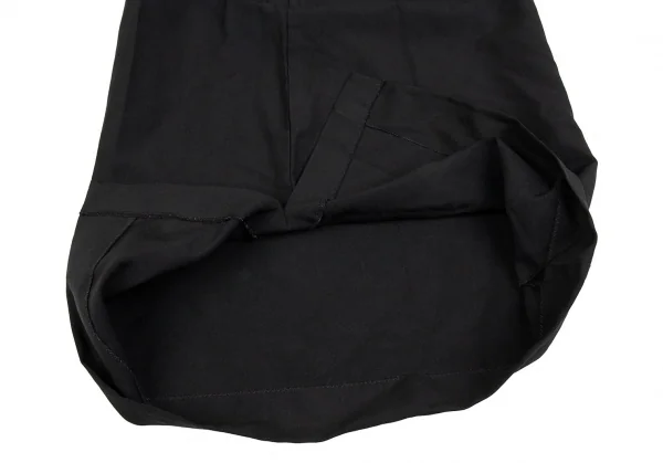 コムデギャルソンCOMME des GARCONS 製品染めエステルフロントフリル変形エプロンワンピース 黒XS K-86707_011