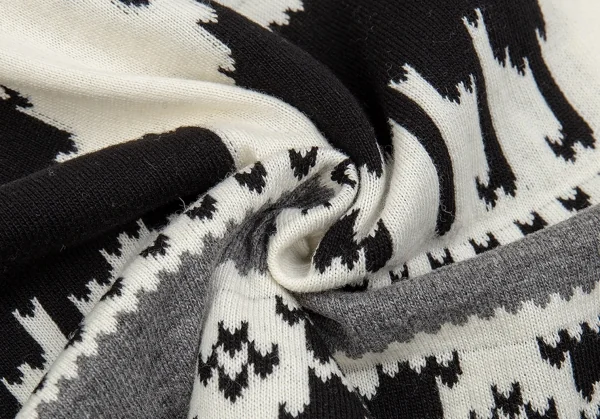 GANRYU Reindeer Pattern Woven Knit Vest K-86709_009
