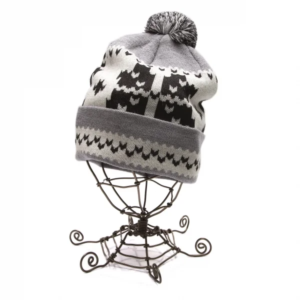 ガンリュウGANRYU ノルディック柄ニットキャップ グレーオフ K-86711_001