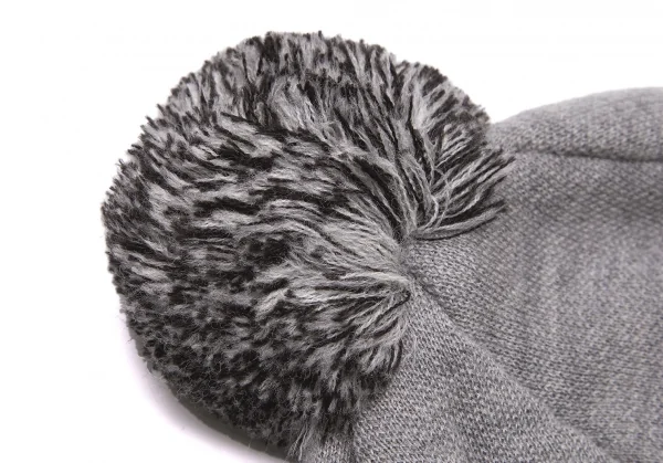 ガンリュウGANRYU ノルディック柄ニットキャップ グレーオフ K-86711_008