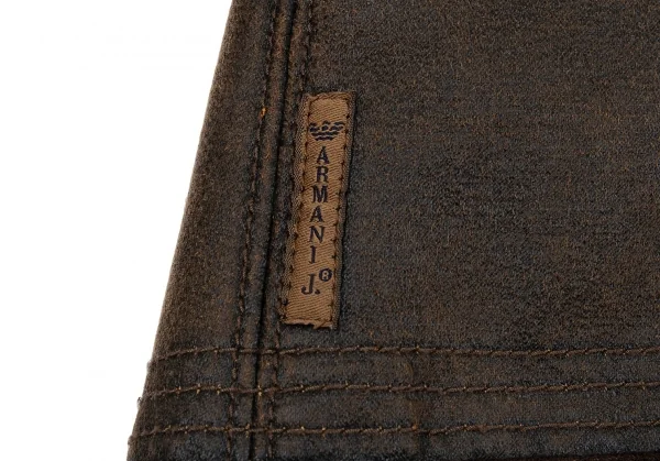 アルマーニジーンズARMANI JEANS フェイクムートンブルゾン 茶40 K-86715_017