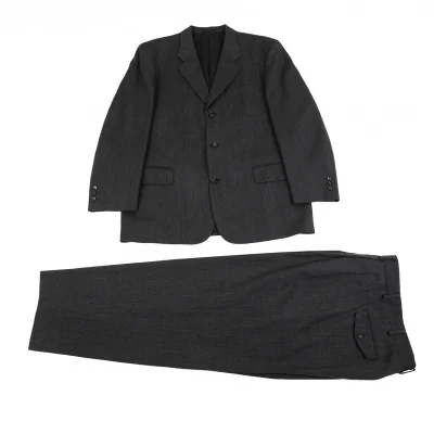 コムデギャルソン オムCOMME des GARCONS HOMME ウール3Bセットアップスーツ グレー