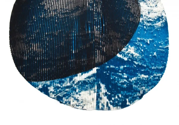 ISSEY MIYAKE Sky Printed Pleats Circle Dress K-86791_009