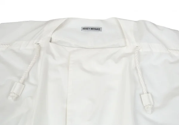 イッセイミヤケISSEY MIYAKE ループ絞りデザインコットンジャケット オフホワイト2 K-86881_008