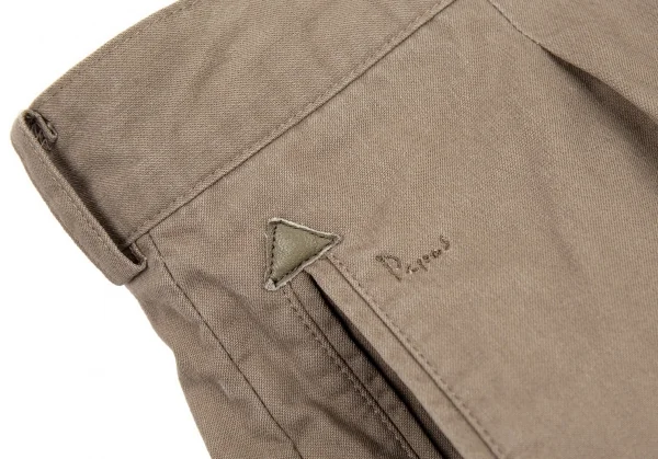 パパスPapas コットンアローポケットツータックパンツ モカXX K-86943_005