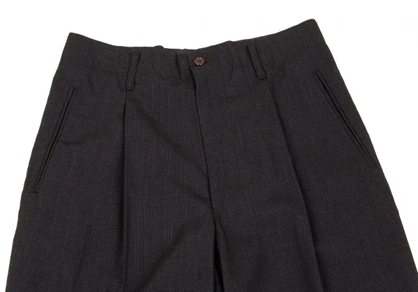 ジャンポールゴルチエ オムJean Paul GAULTIER HOMME ストライプテーパードパンツ 紺48 K-86962_002