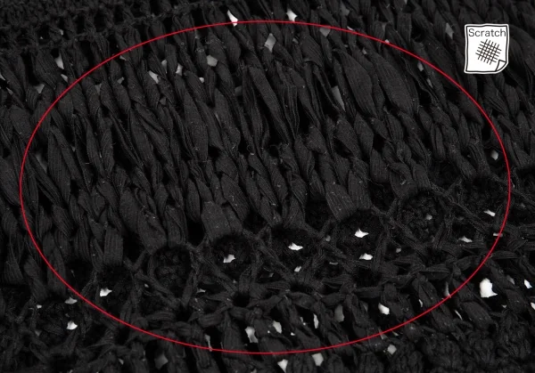 ジュンヤワタナベ コムデギャルソンJUNYA WATANABE COMME des GARCONS テープ編みデザインノースリーブニット 黒S K-86983_015