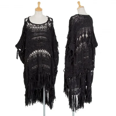 ジュンヤワタナベ コムデギャルソンJUNYA WATANABE COMME des GARCONS テープ編みデザインノースリーブニット