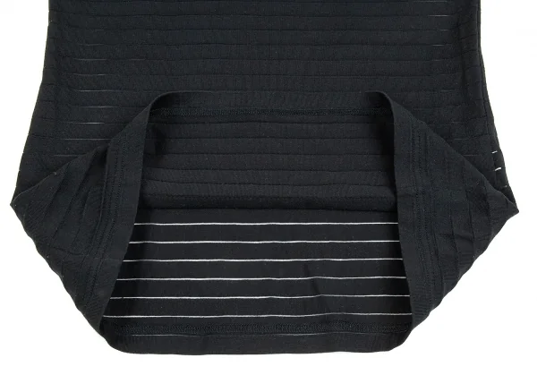 イッセイミヤケペルマネンテISSEY MIYAKEPERMANENTE シースルーボーダータンクトップ 黒M K-86988_007