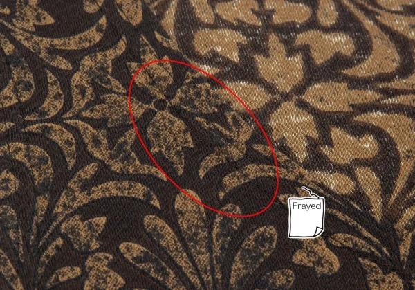 イッセイミヤケペルマネンテISSEY MIYAKEPERMANENTE ダマスクプリントタンクトップ 黒茶M K-86989_004