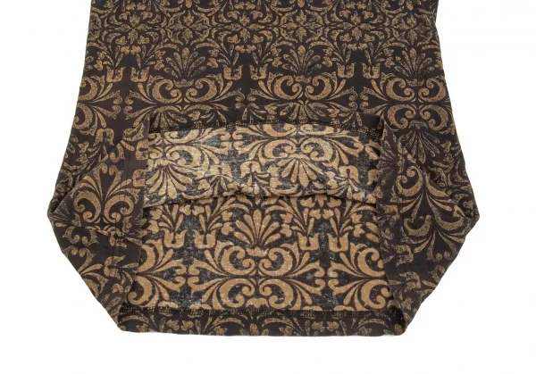 イッセイミヤケペルマネンテISSEY MIYAKEPERMANENTE ダマスクプリントタンクトップ 黒茶M K-86989_007