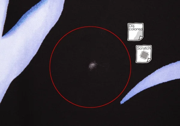 イッセイミヤケISSEY MIYAKE ひび割れプリントアシンメトリーノースリーブ 黒2 K-86997_005