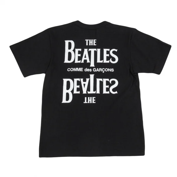 ザ ビートルズ コムデギャルソンTHE BEATLES COMME des GARCONS バックロゴプリントTシャツ 黒XS K-87021_001