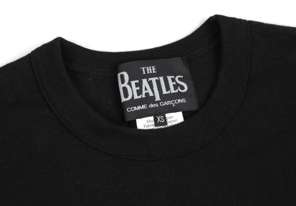 ザ ビートルズ コムデギャルソンTHE BEATLES COMME des GARCONS バックロゴプリントTシャツ 黒XS K-87021_008
