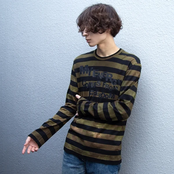 COMME des GARCONS HOMME PLUS Printed Stripe Top K-87024_013