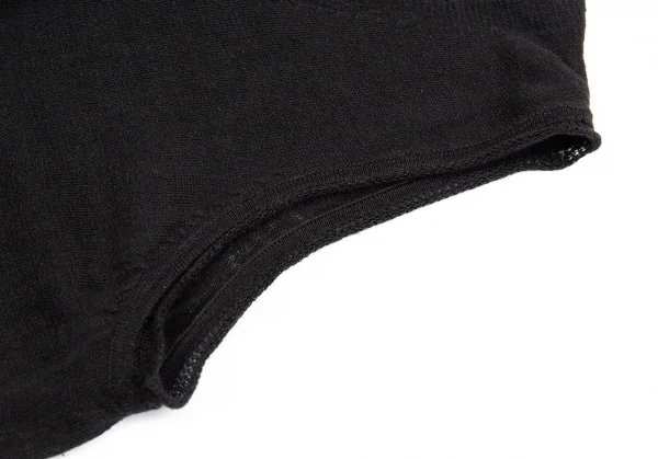 ワイズフォーリビングY's for living リネンノースリーブトップス 黒M位 K-87103_005