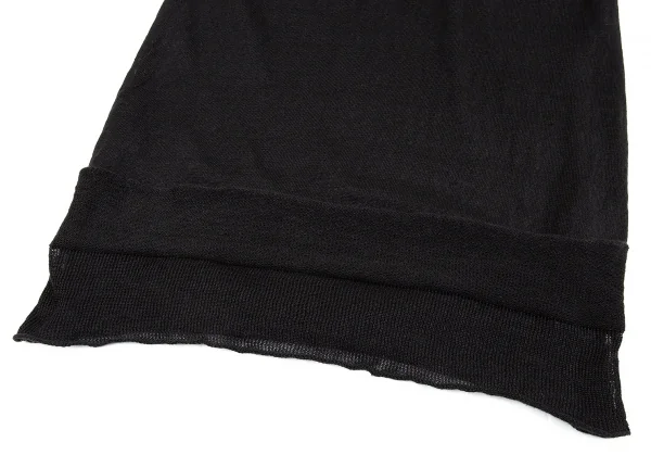 ワイズフォーリビングY's for living リネンノースリーブトップス 黒M位 K-87103_008