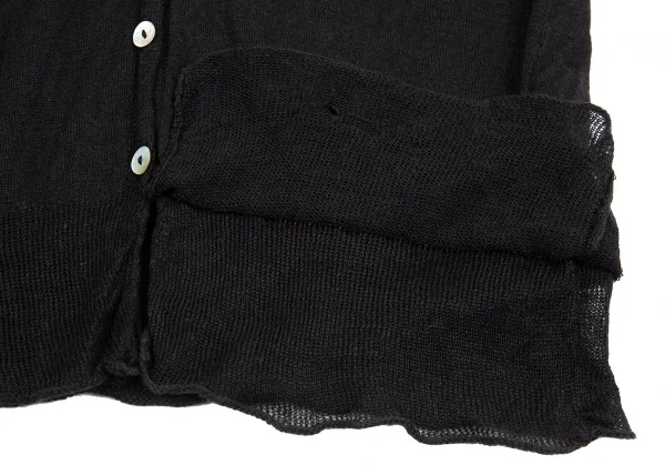 ワイズフォーリビングY's for living リネンカーディガン 黒M位 K-87104_011