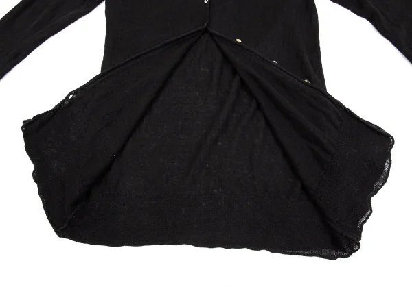 ワイズフォーリビングY's for living リネンカーディガン 黒M位 K-87104_012