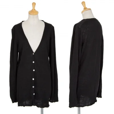 ワイズフォーリビングY's for living リネンカーディガン 黒