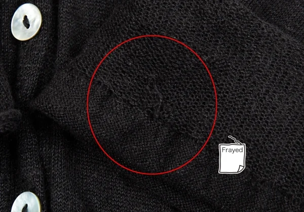 ワイズフォーリビングY's for living リネンカーディガン 黒M位 K-87104_007