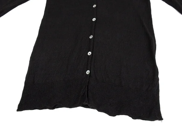 ワイズフォーリビングY's for living リネンカーディガン 黒M位 K-87104_008