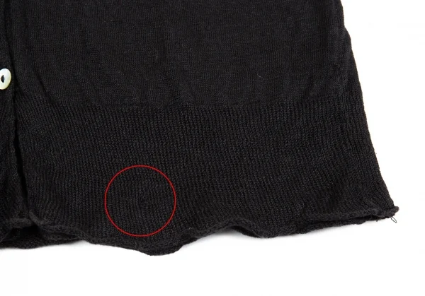 ワイズフォーリビングY's for living リネンカーディガン 黒M位 K-87104_009