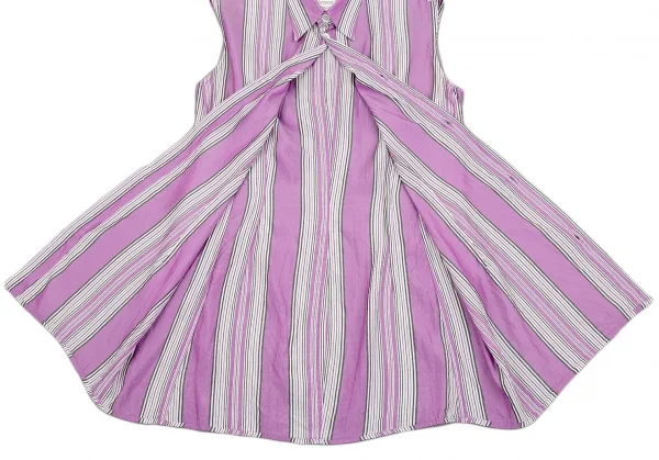 ワイズY's キュプラシルクノースリーブシャツ 紫2 K-87113_014