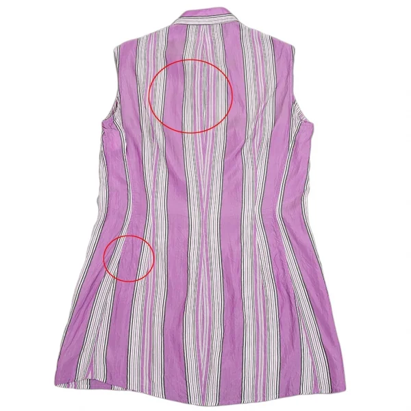 ワイズY's キュプラシルクノースリーブシャツ 紫2 K-87113_015