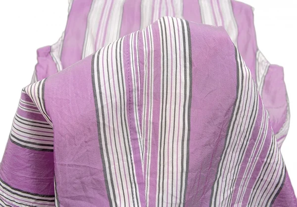 ワイズY's キュプラシルクノースリーブシャツ 紫2 K-87113_017