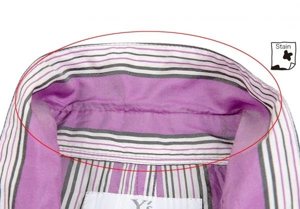 ワイズY's キュプラシルクノースリーブシャツ 紫2 K-87113_009