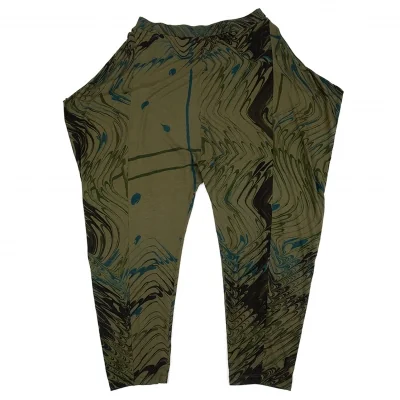 イッセイミヤケISSEY MIYAKE マーブルプリントイージーパンツ