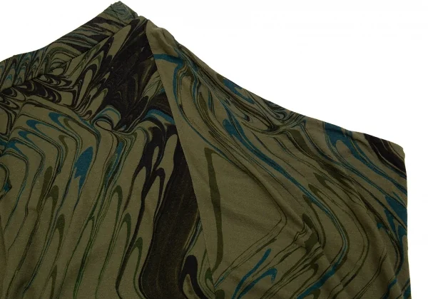 イッセイミヤケISSEY MIYAKE マーブルプリントセットアップ カーキ2/M位 K-87123_013