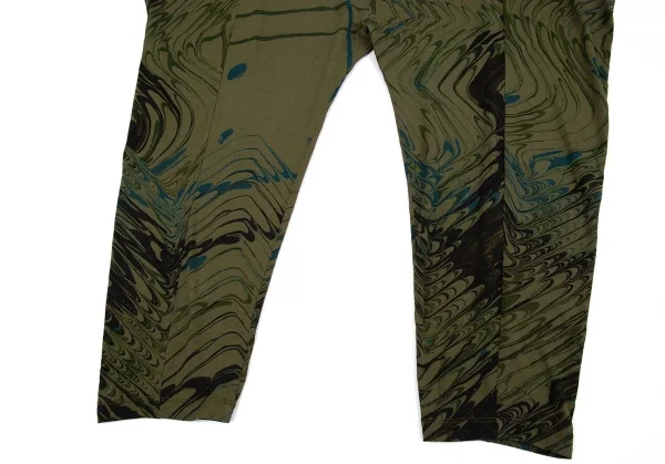 イッセイミヤケISSEY MIYAKE マーブルプリントセットアップ カーキ2/M位 K-87123_015