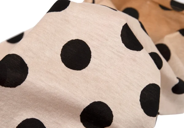 イッセイミヤケISSEY MIYAKE グラデーション染めドットプリントタンクトップ ベージュ2 K-87143_010