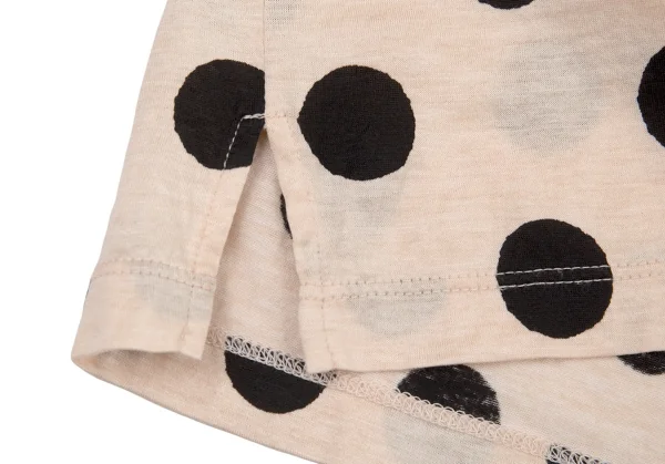 イッセイミヤケISSEY MIYAKE グラデーション染めドットプリントタンクトップ ベージュ2 K-87143_007