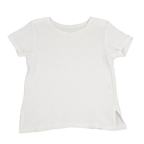 ヨシエイナバyoshie inaba 肩切替リブTシャツ 白2 K-87217_001