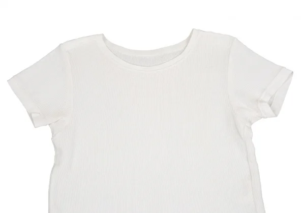 ヨシエイナバyoshie inaba 肩切替リブTシャツ 白2 K-87217_002