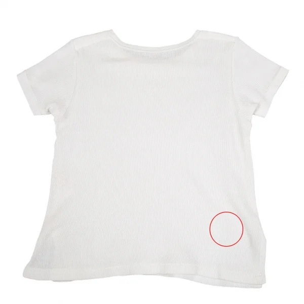 ヨシエイナバyoshie inaba 肩切替リブTシャツ 白2 K-87217_009