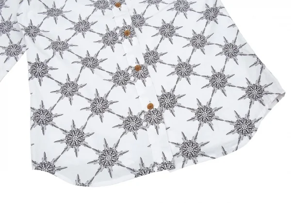 ヴィヴィアンウエストウッド レッドレーベルVivienne Westwood Red Label コットンダガープリントシャツ 白2 K-87243_010